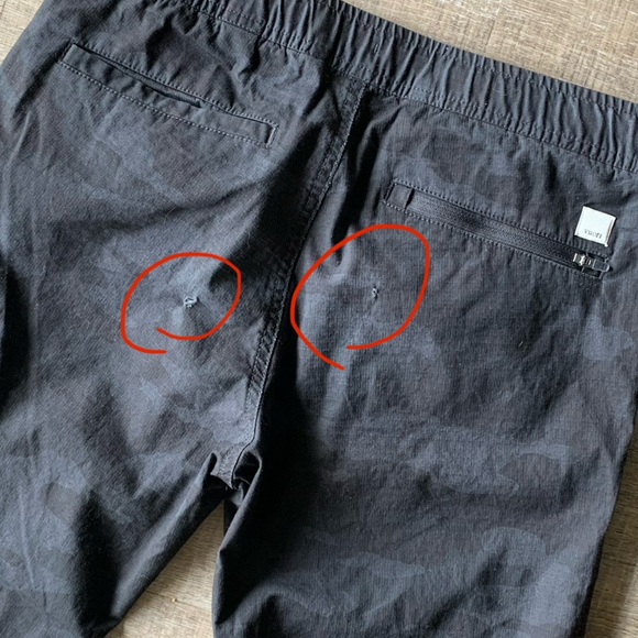 vuori women’s camo ripstop pants jogger utility sz small *holes - Picture 5 of 12